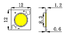 臺(tái)榮- LED COB1212 3-12W 燈珠